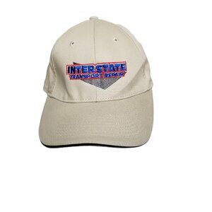Port Company Interstate Transport Repair Hat Cream Embroidered Trucker Cap
